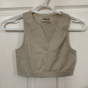 Garage Cropped Ribbed Tank